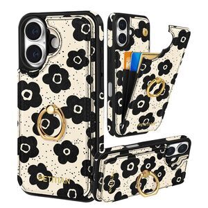 IPhone 17 Case Wallet Unique Design Leather Credit Card Holder, 20J-188PH012